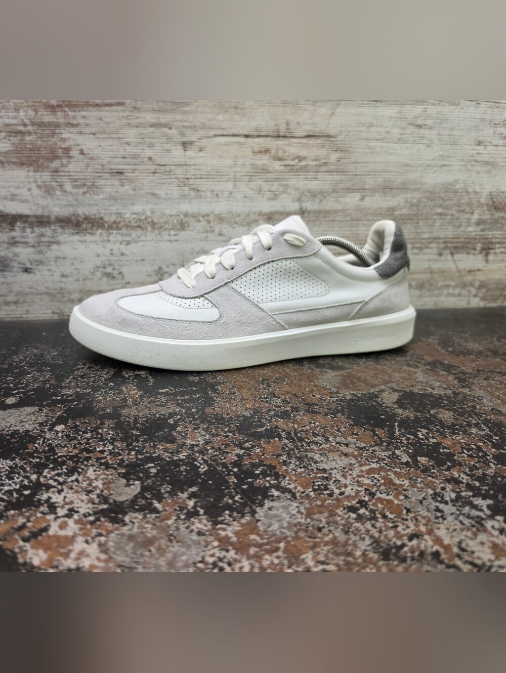 Cole Haan Grand Crosscourt Sneakers Shoes Sz 12 Used White Gray C39822 Classic C